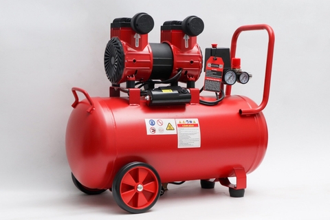 Máy nén khí Oshima 40-3.0 3.0HP Đỏ Điện 1 pha (Không dầu,nhanh,dây đồng)