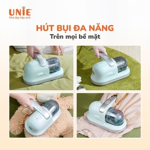 Máy hút bụi chăn đệm UNIE UMV62 lực hút 12500 PA, đèn UV diệt 99,9%, hút trên mọi bề mặt