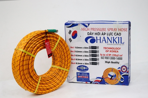 Ống nhựa PVC Hankil No.2 8.5mm x 50m Vàng