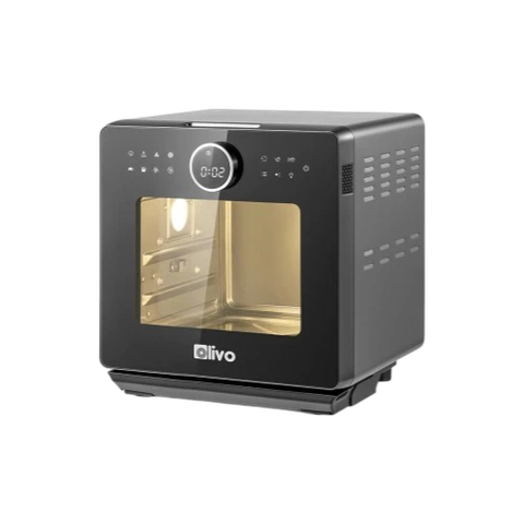 Nồi Chiên Hấp Đa Năng OLIVO SF16 PRO 2025 - 70 Chế Độ Cài Sẵn, Toàn Bộ Khoang Nồi Và Phụ Kiện Bằng Inox 304 Cao Cấp, Dung Tích 16L, Vệ Sinh Dễ Dàng