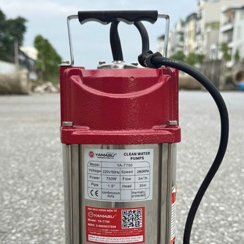 MÁY BƠM NƯỚC THẢ CHÌM YAMASU YA-T750 (ĐẨY CAO)