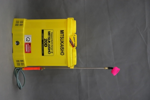 Máy phun thuốc trừ sâu, côn trùng điện Mitsukaisho 20D Vàng Bình ắc qui 12V8Ah