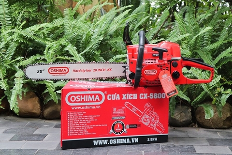 Cưa xích Oshima CX-5800 2.5kW Đỏ-đen