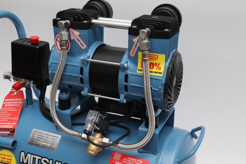 Máy nén khí Mitsukaisho 24-2.0 2.0HP Xanh dương Điện 1 pha (Không dầu,nhanh,dây đồng)