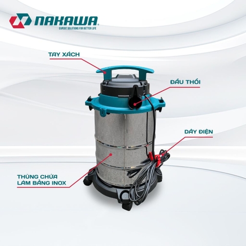 Máy hút bụi công nghiệp NAKAWA NK-HB22L 1600W
