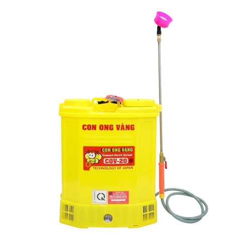 Máy phun thuốc trừ sâu, côn trùng điện Con Ong Vàng COV-20-ắc quy 12V8Ah