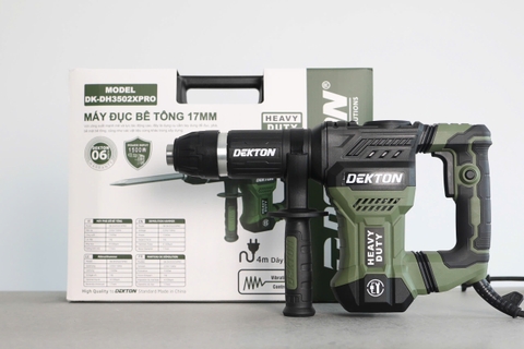 Máy đục Bê Tông 17mm Dekton DK-DH3502XPRO - 1500W Công Suất Lớn