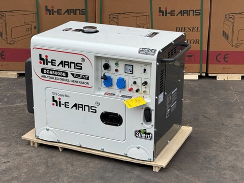 Máy Phát Điện Chạy Dầu 5KW Hi-Earns DG6500SE 220V