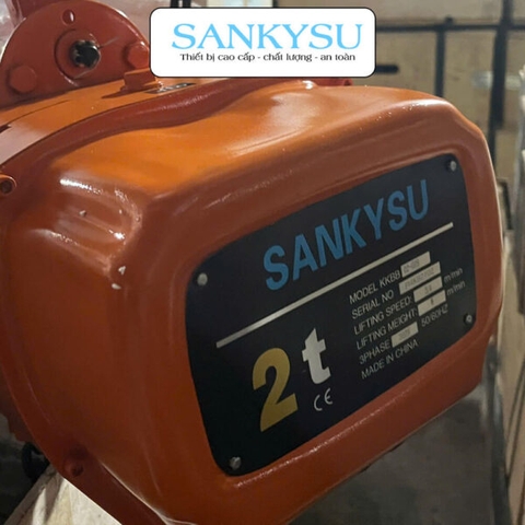 Pa lăng xích điện SANKYSU KKBB02-01 2 tấn cố định