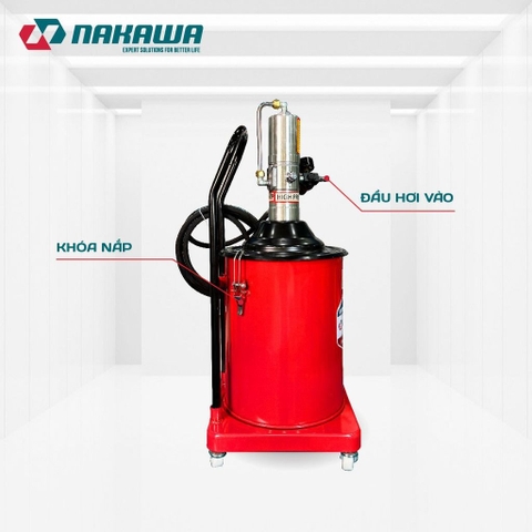 Máy bơm mỡ dùng khí nén NAKAWA BM-15L