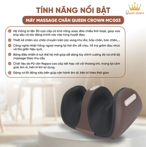 Máy Massage Chân Queen Crown MC003
