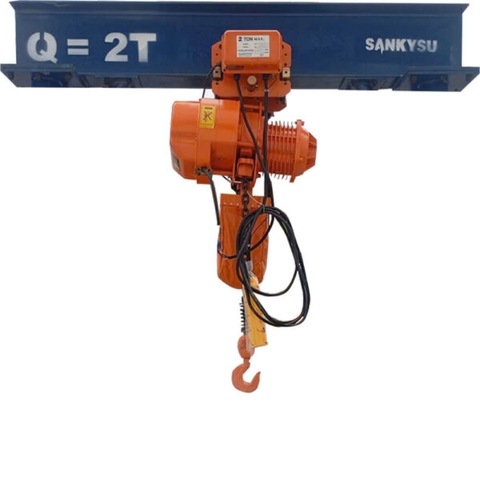 Pa lăng xích điện di chuyển 1 tấn SANKYSU KKBB01-01 1 tấn 380V