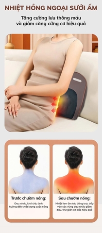 Máy massage cổ-vai-gáy-lưng Queen Crown MC002