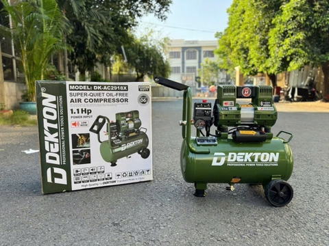 Máy nén khí không dầu Dekton DK-AC2918X 1.1Hp 18L