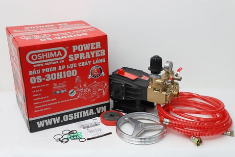 Đầu phun áp lực chất lỏng OSHIMA OS-30H100 5.0HP Đen (hoạt động bằng sức kéo động cơ)