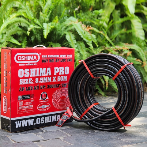 Ống nhựa PVC OSHIMA Pro 8.5mm x 50m Đen