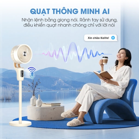 Quạt thông minh điều khiển giọng nói Kalite TalkFan KSA326