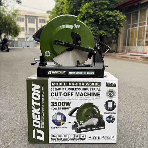 Máy Cắt Hợp Kim 355mm Dekton DK-CHK355XBL Động cơ không chổi công suất 3500W
