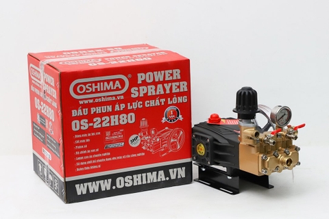 Đầu phun áp lực chất lỏng OSHIMA OS-22H80 3.0HP Đen (hoạt động bằng sức kéo động cơ) (thân gân)