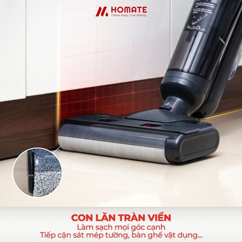 Máy hút bụi lau sàn không dây HOMATE M250DW