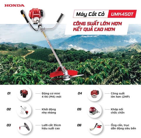 Máy cắt cỏ Honda UMK450T U2ST