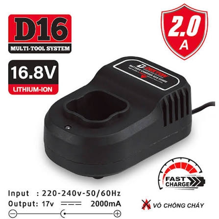 Sạc Pin 16V 2A Dekton D16-S2000