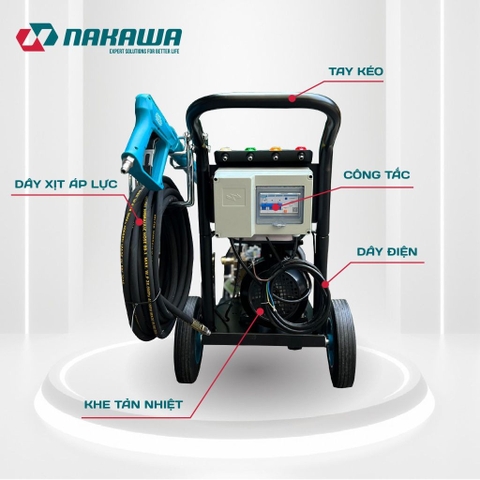 Máy phun áp lực cao công nghiệp Nakawa TX-40 (4KW-380V)