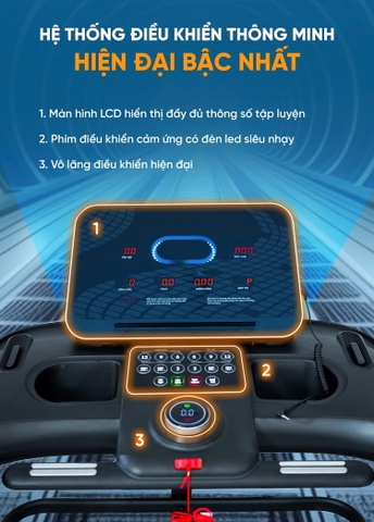 Máy chạy bộ Queen Crown QS670