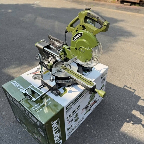 Máy cắt ti trượt Dekton DK-CN256XPRO 1800W đường kính lưỡi cắt 255mm