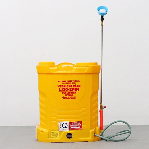 Máy phun thuốc trừ sâu, côn trùng điện CON ONG VÀNG Li20-pin Vàng Pin lithium 12V8Ah