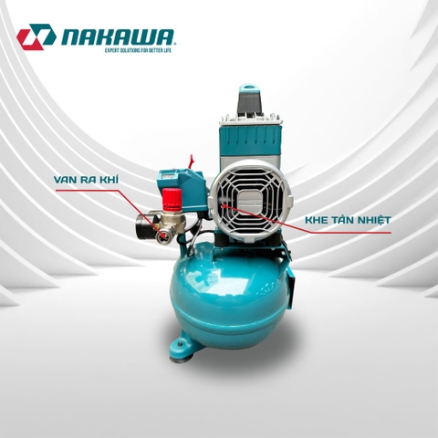 Máy nén khí không dầu, tốc nhanh, siêu êm Nakawa NK-BH1812PRO - 12 lít 1350W