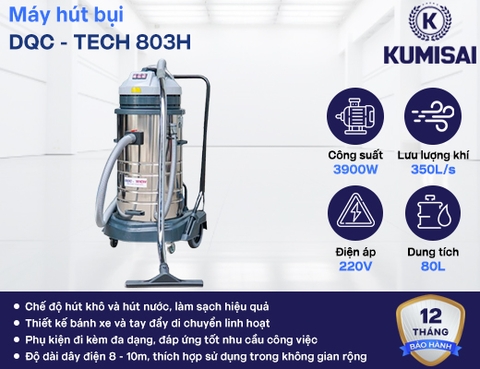 Máy hút bụi công nghiệp DQC - TECH 803H