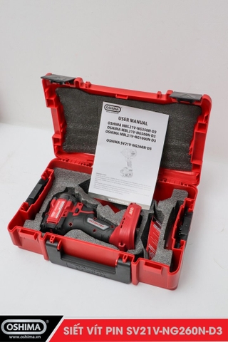 Siết vít pin lithium Oshima SV21V-NG260N-D3 (Thân Máy)