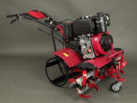 Máy xới đất 2 cầu trước Huspanda HCT186DE (Động cơ dầu 186FA- Estart)