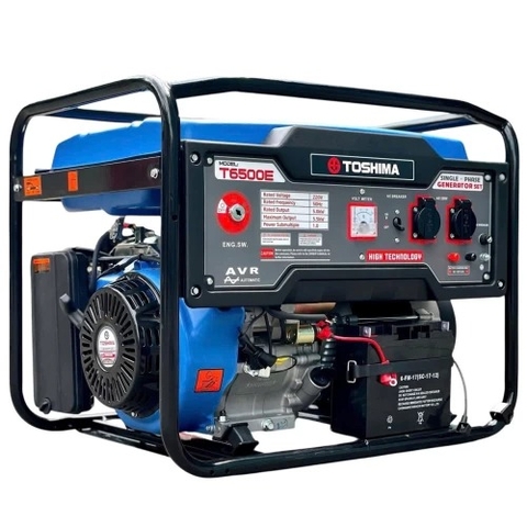 Máy phát điện chạy xăng Toshima T6500E (5KW, đề nổ)