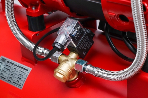 Máy nén khí Oshima 40-3.0 3.0HP Đỏ Điện 1 pha (Không dầu,nhanh,dây đồng)