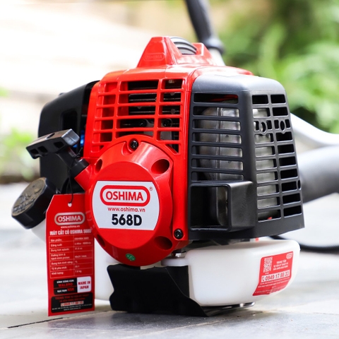 Máy cắt cỏ OSHIMA 568D 2.3kW Đỏ-đen 2 thì (rời, chết)