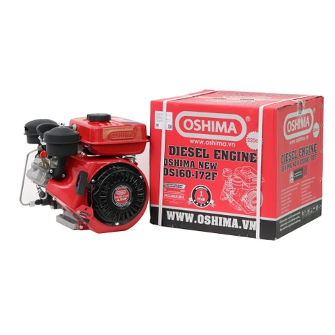 Động cơ nổ OSHIMA New OS160-172F 4.5HP Đỏ (Dầu)