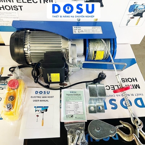 Tời điện DOSU PA1200 25m 360-720kg 220V