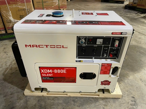 Máy Phát Điện Chạy Dầu 6.8Kw Mactool XDM-880E 220V