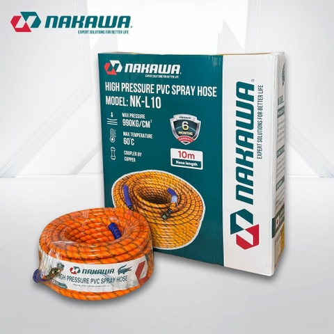 Dây phun áp lực cao NAKAWA NK-L (các kích thước 10, 15, 20, 50m)