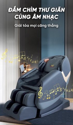 Ghế massage Queen Crown QE 455 Lux