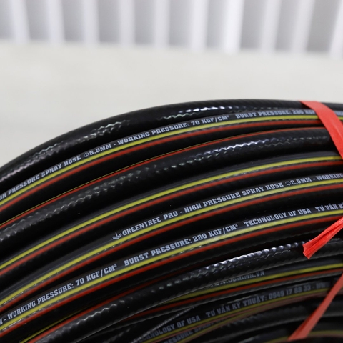 Ống nhựa PVC GREENTREE Pro 8.5mm x 50m Đen