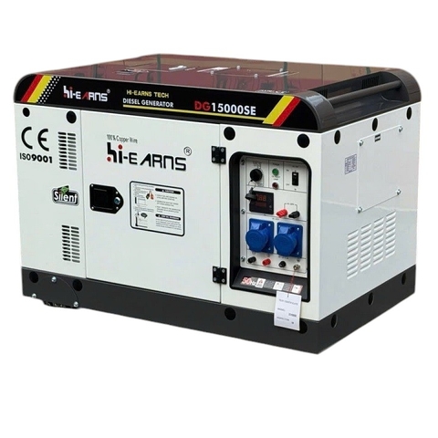 Máy Phát Điện Chạy Dầu 10.5KW Hi-earns DG15000SE 220V
