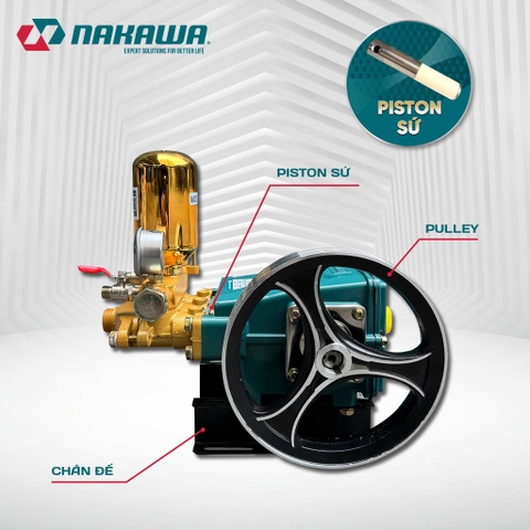 Đầu phun áp lực NAKAWA NK338SU (1.5 – 2.0HP) Piston Sứ