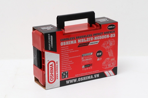 Mở bu lông pin lithium Oshima MBL21V-NG500N-D3 (Thân Máy)