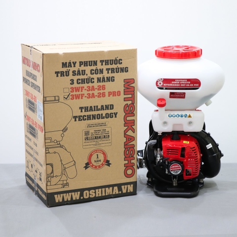 Máy phun thuốc trừ sâu côn trùng động cơ MITSUKAISHO 3WF-3A-26 Pro 41.5cc /2.13kW Đỏ 2 thì (3 chức năng)