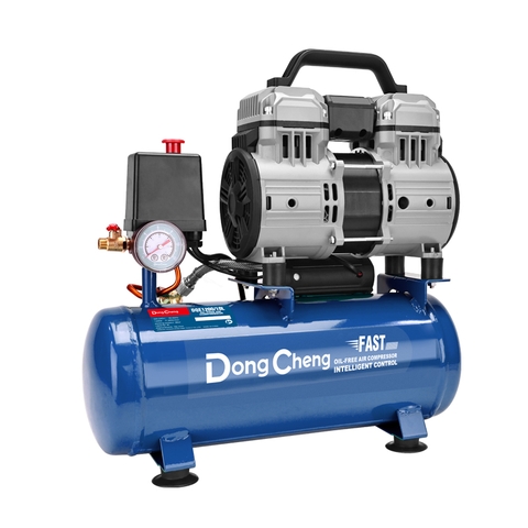 Máy Nén Khí Sạch DongCheng DQE1200/10L 1200W 8 Bar Bình 10L Lưu Lượng 75L/Phút