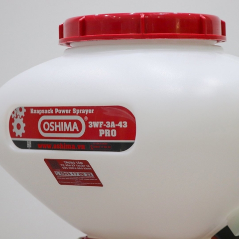 Máy phun thuốc trừ sâu côn trùng động cơ OSHIMA 3WF-3A-43 Pro Đỏ 2 thì (3 chức năng)