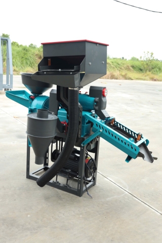 Khung, cối xát nghiền gạo Huspanda HNF-4UDP (Pulley đảo chiều - Không Motor - Không sàng lọc sạn rung)